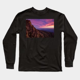 Purple Sunsets At Mount Buffalo Long Sleeve T-Shirt